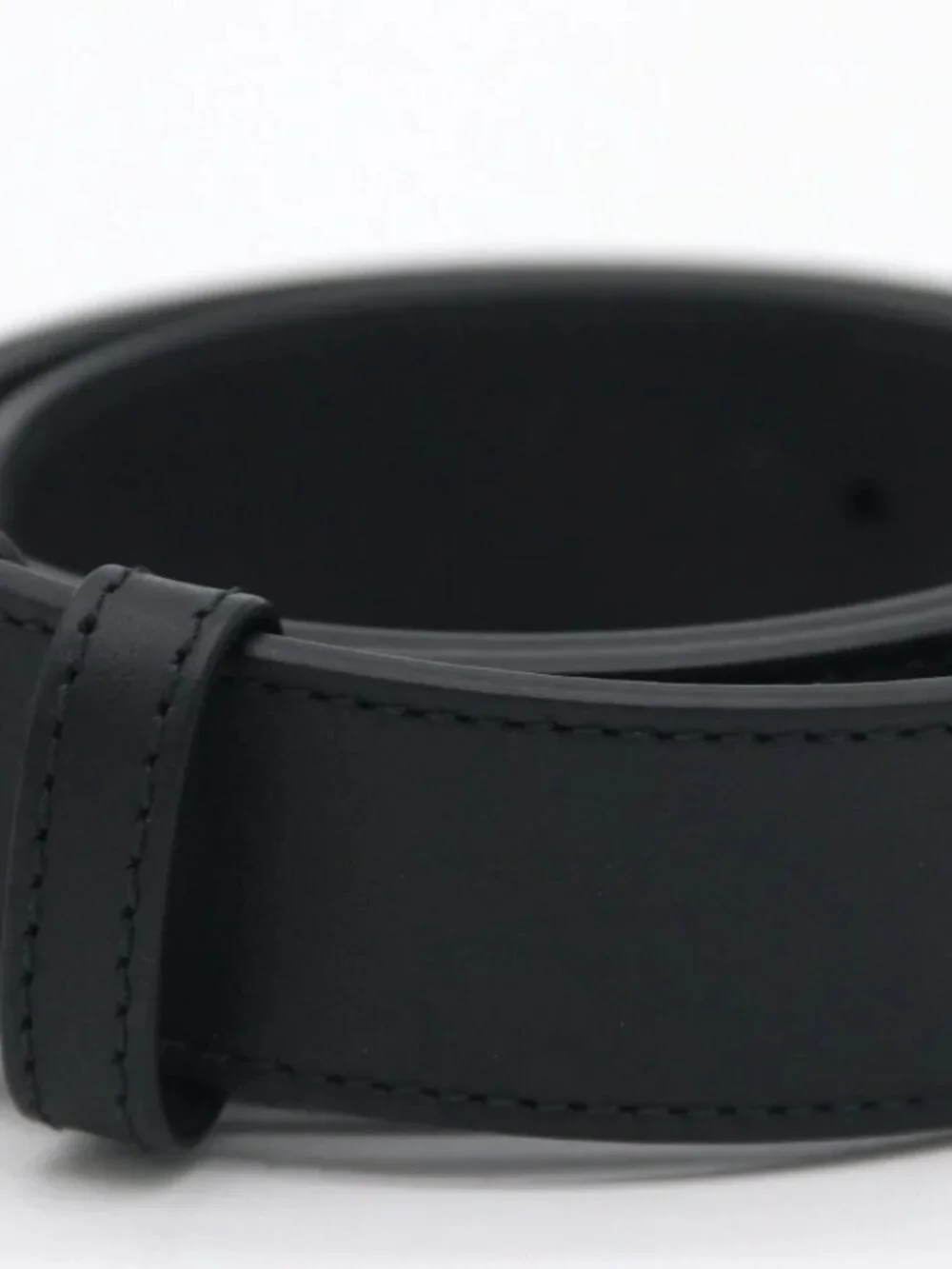 Gucci GG Marmont Black Leather Belt with Gold Buckle Size 75/30 - 736006